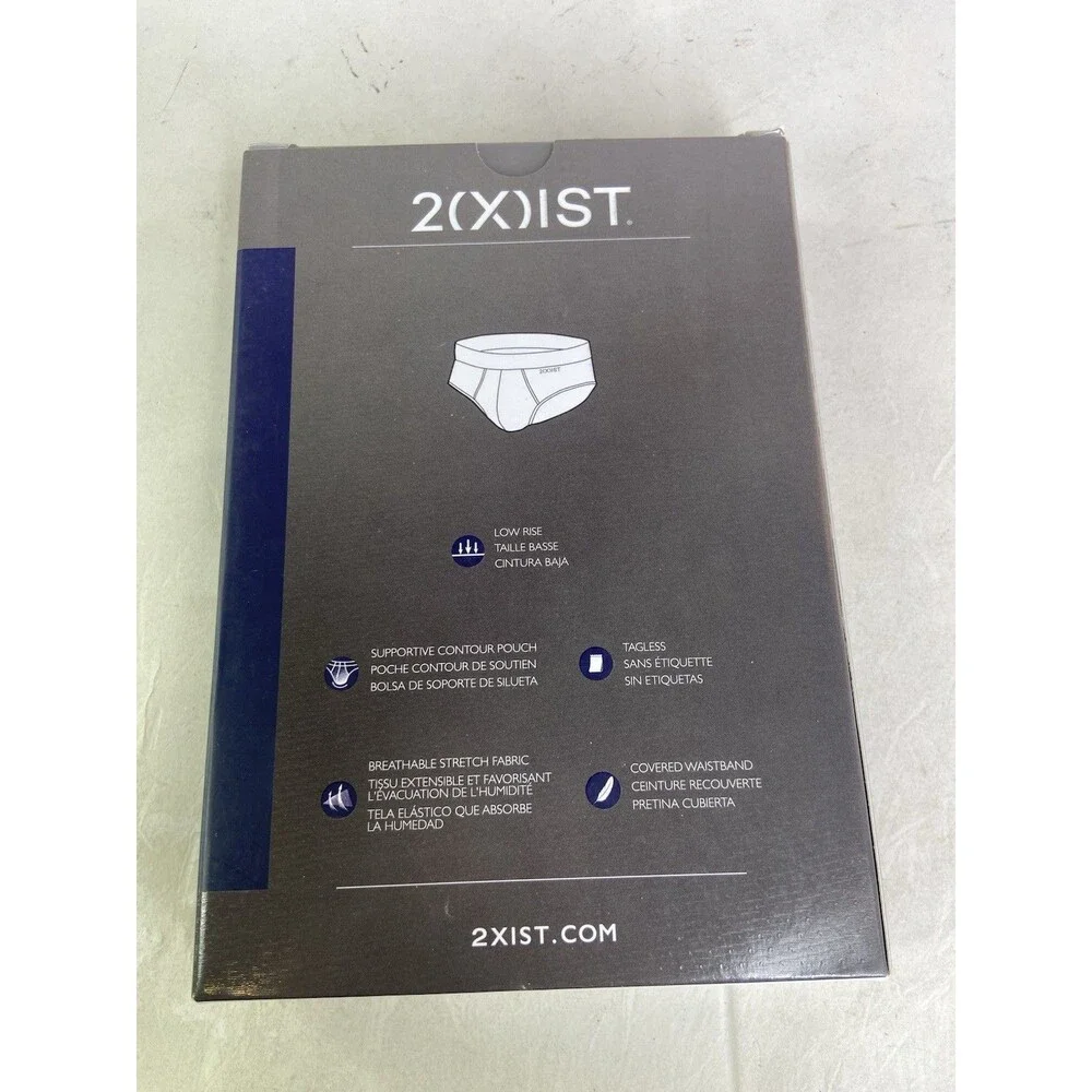 2xist Mood No Show Brief Underwear Black Beauty Mens Size L